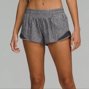 Gray lululemon Hotty hot 2.5 shorts